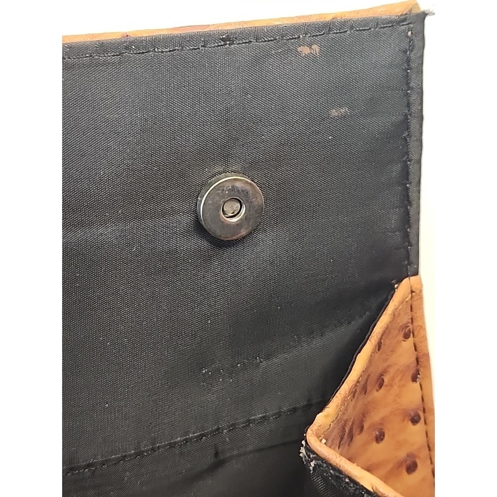 Oversized Faux Ostrich Skin Clutch Purse 9.25" X 14" - Picture 13 of 14